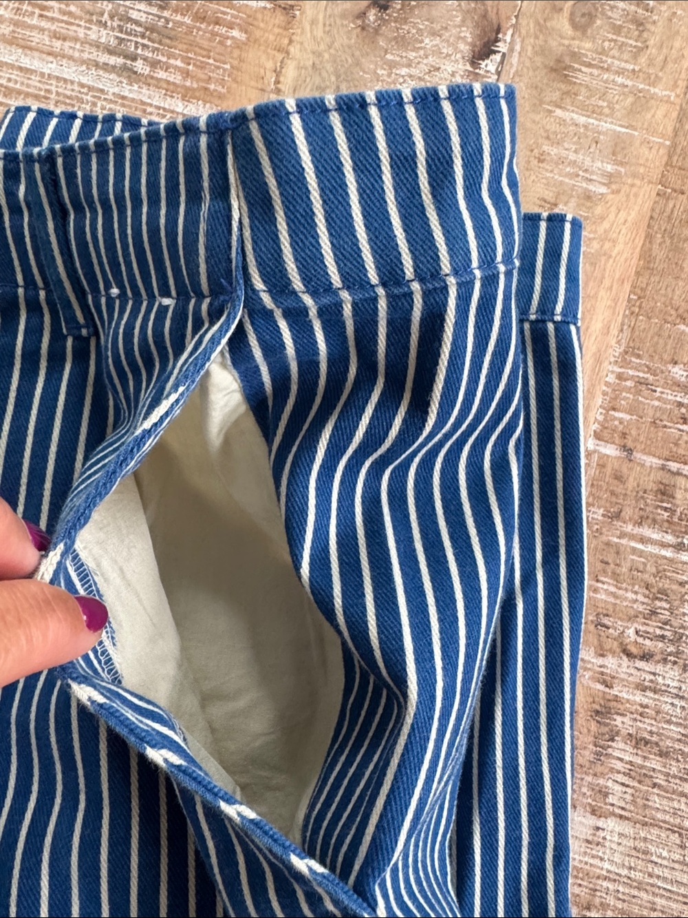 Free People Seasalt Cornwall Painted Forms Trousers pants Size 8 - Picture 9 of 11